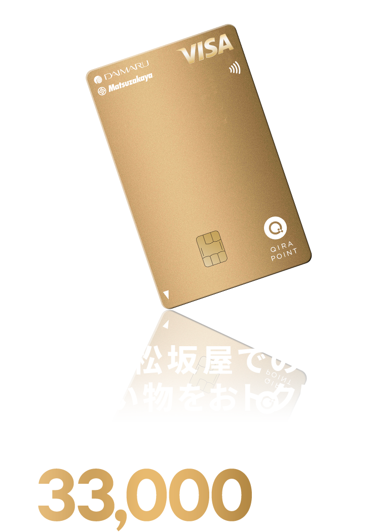 大丸・松坂屋でのお買物をおトクに!新規入会&ご利用で最大33,000円相当をプレゼント!