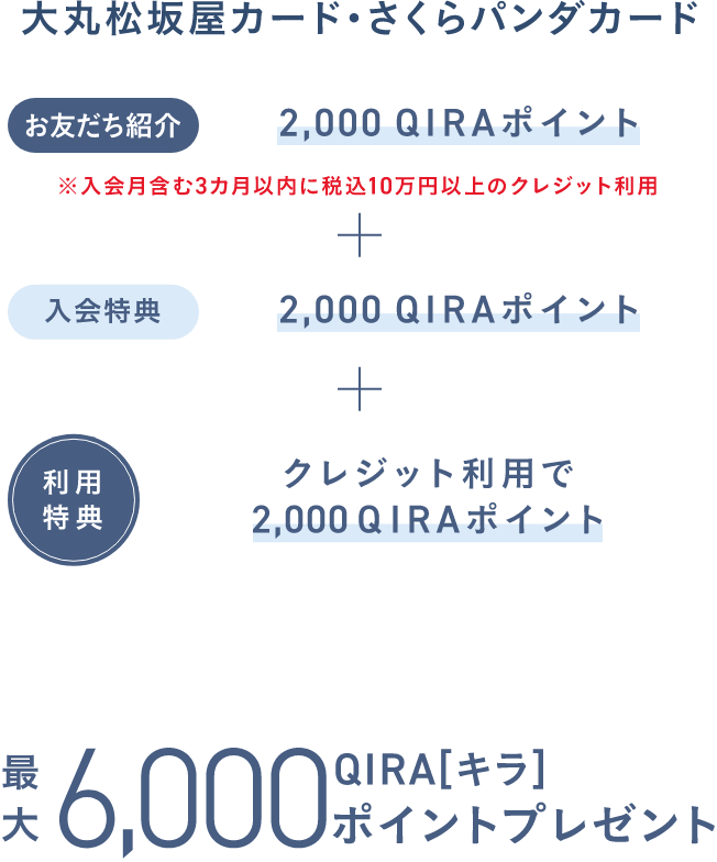 大丸松坂屋カード・さくらパンダカード 特典