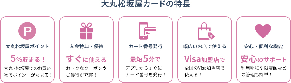 大丸松坂屋カードの特長