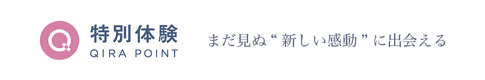 特別体験 まだ見ぬ“新しい感動”に出会える