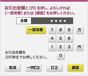 6.ご利用金額のご入力